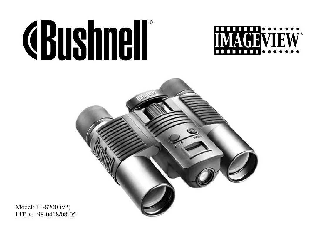 Mode d'emploi BUSHNELL IMAGEVIEW 11-8200(USB MASS STORAGE VERSION-HAS MC STICKER INSIDE BATTERY COVER)