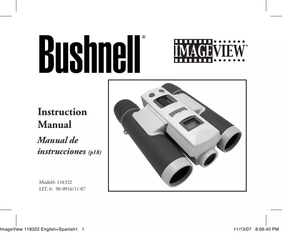 Mode d'emploi BUSHNELL IMAGEVIEW 11-8322(ENGLISH/SPANISH)
