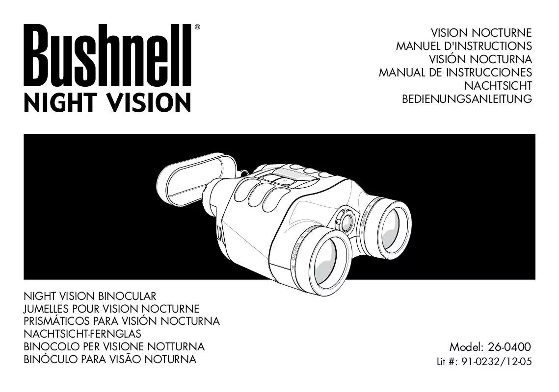 Mode d'emploi BUSHNELL NIGHT VISION 26-0400