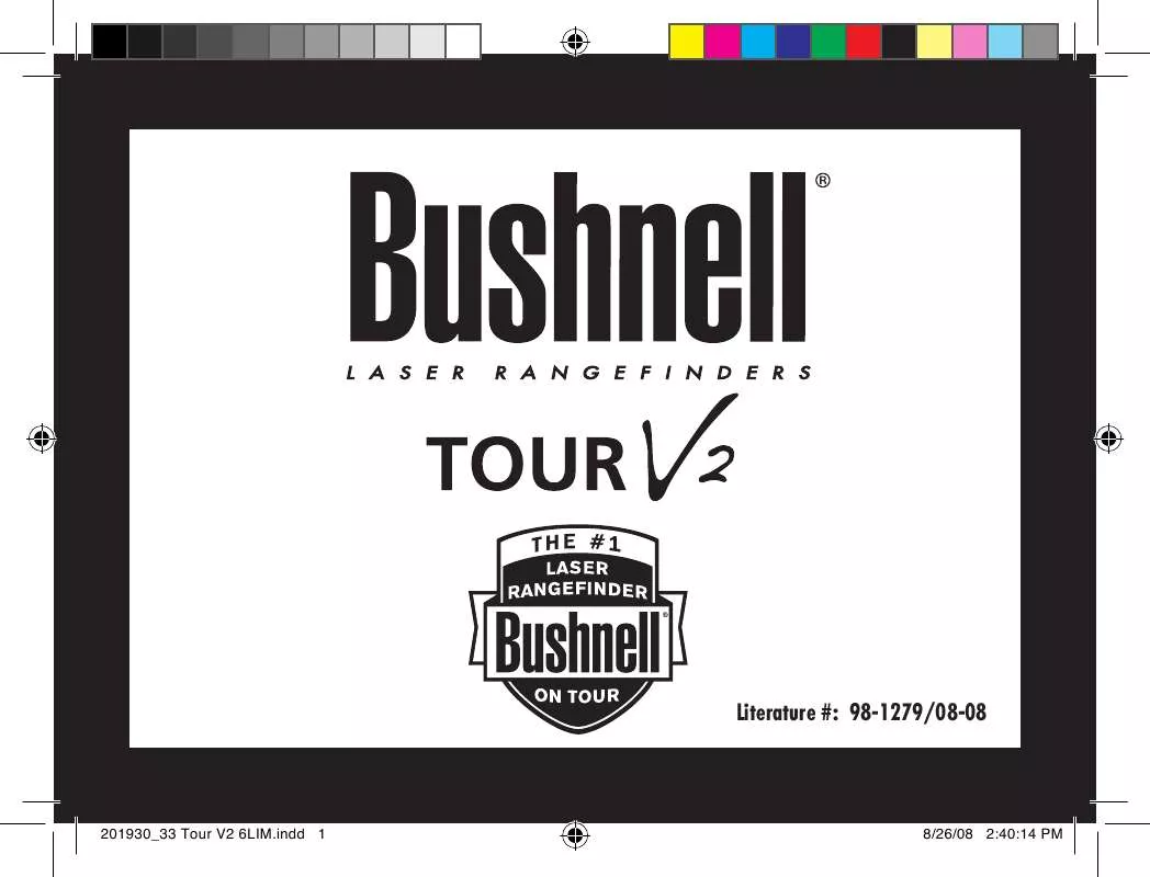 Mode d'emploi BUSHNELL TOUR V2 SLOPE EDITION 20-1933