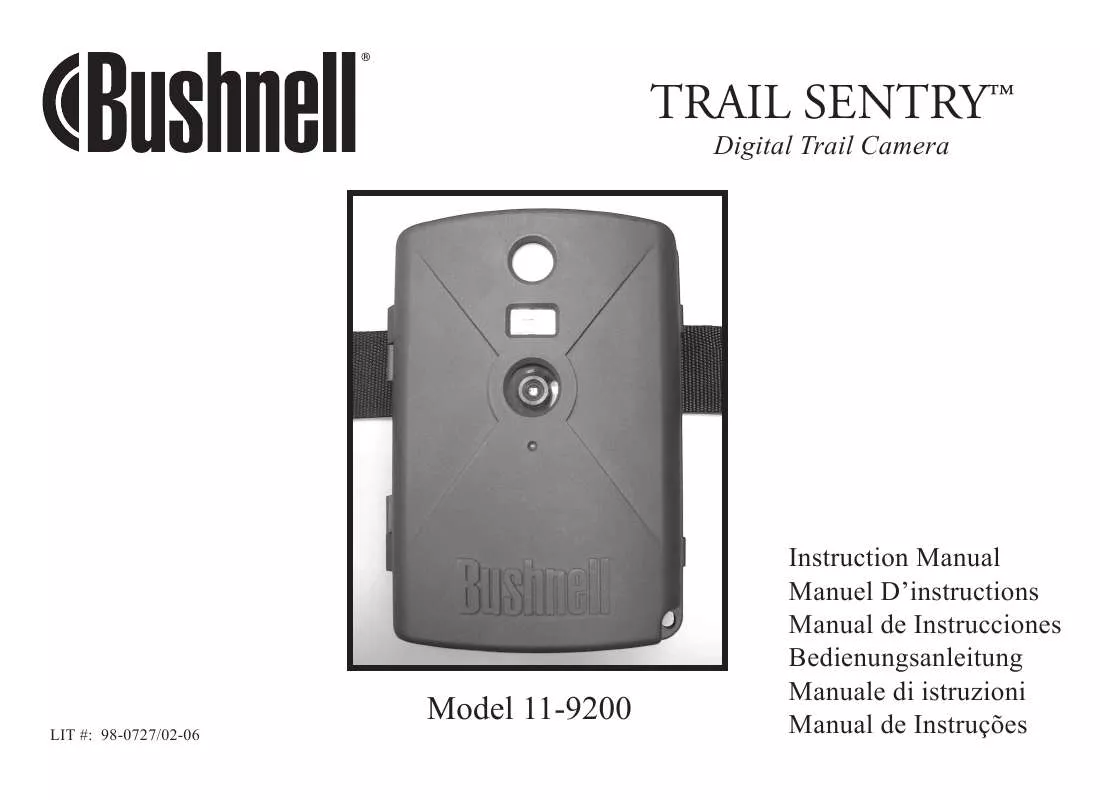 Mode d'emploi BUSHNELL TRAIL SENTRY 11-9200