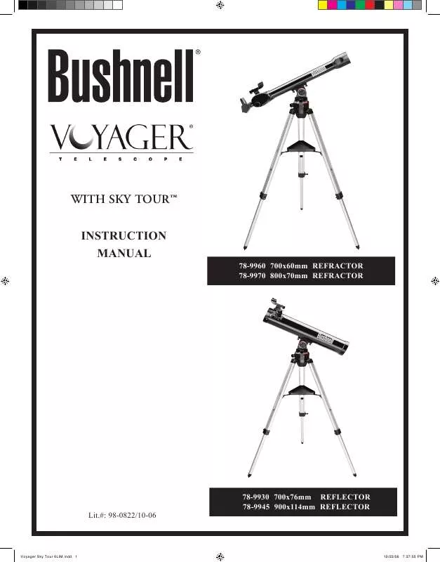 Mode d'emploi BUSHNELL VOYAGER SKY TOUR 78-9930