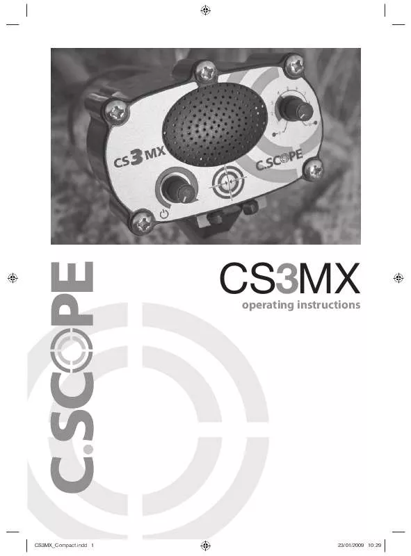 Mode d'emploi C-SCOPE CS3MX