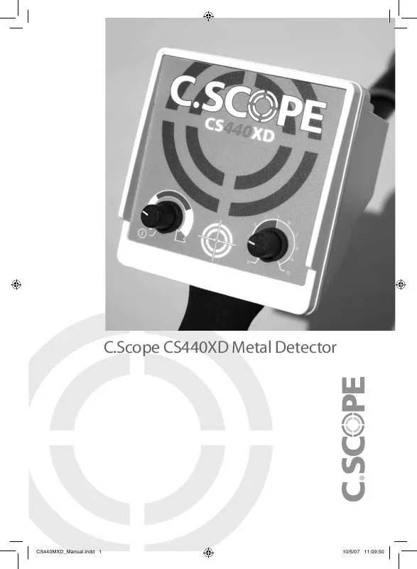 Mode d'emploi C-SCOPE CS440MXD