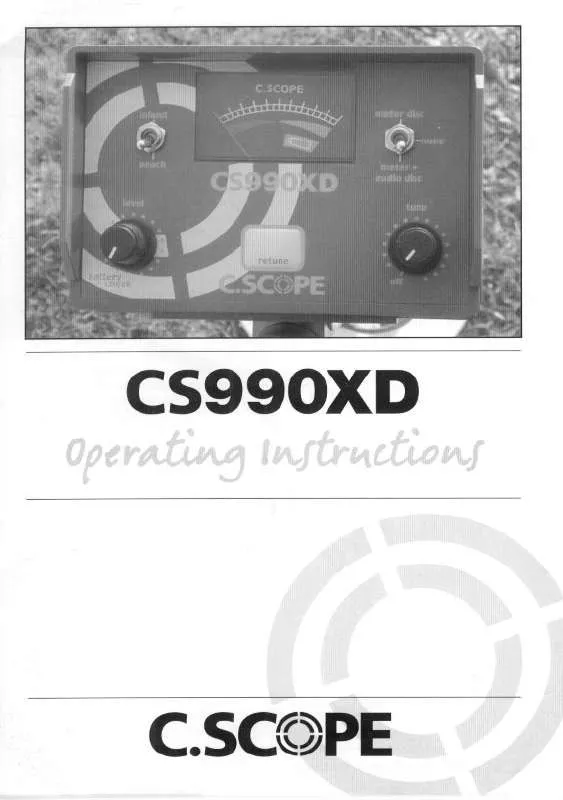 Mode d'emploi C-SCOPE CS990XD