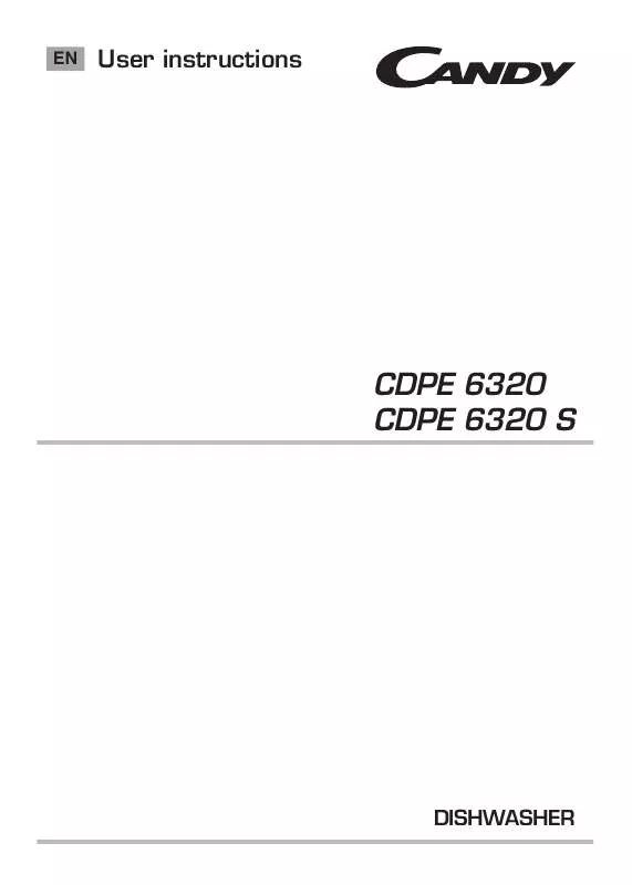 Mode d'emploi CANDY CDPE6320S