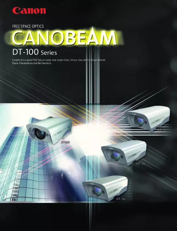 Mode d'emploi CANON CANOBEAM DT-150 HD