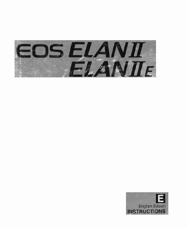 Mode d'emploi CANON EOS ELAN II/IIE