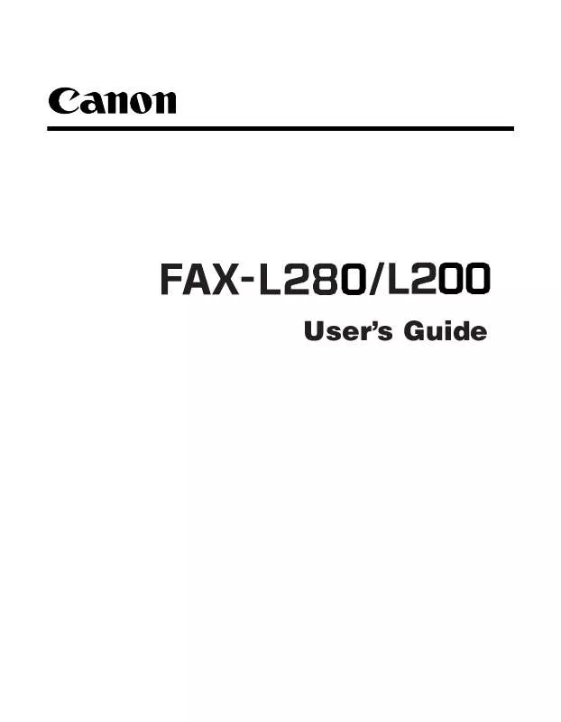 Mode d'emploi CANON FAX-L200