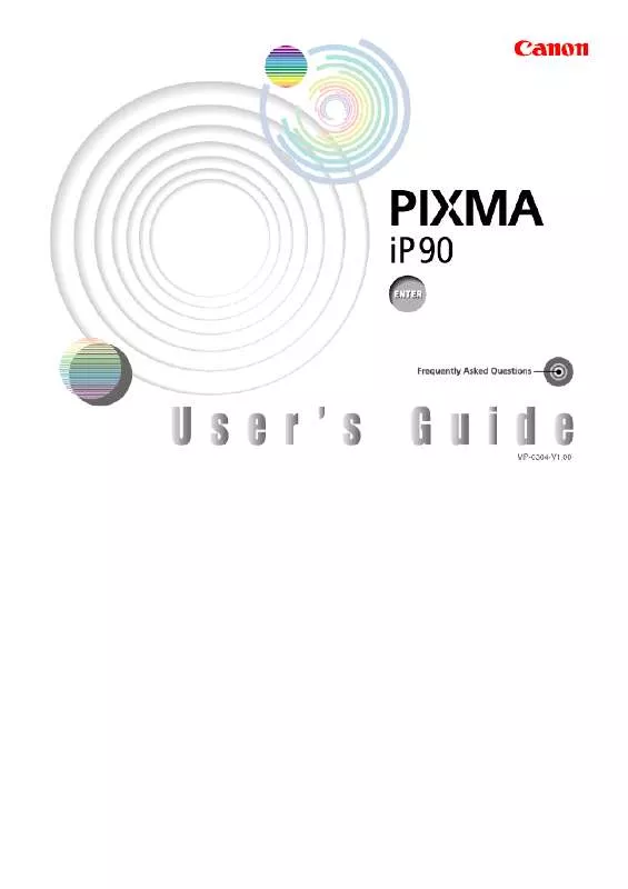 Mode d'emploi CANON PIXMA IP90