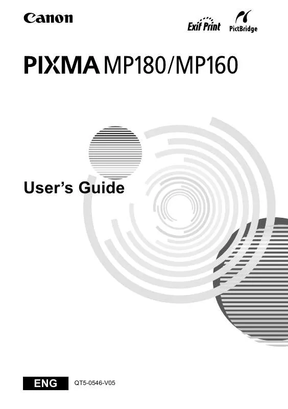 Mode d'emploi CANON PIXMA MP 160
