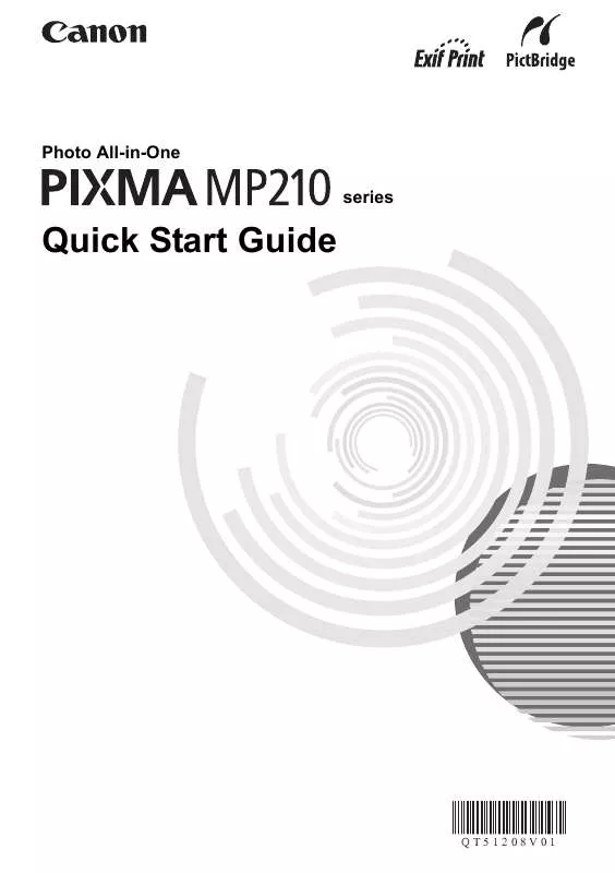 Mode d'emploi CANON PIXMA MP210
