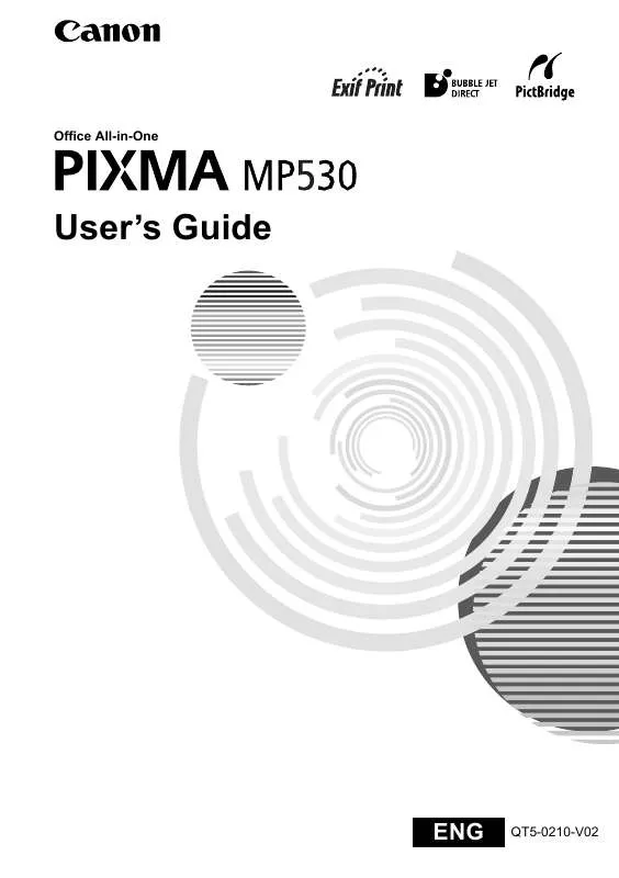 Mode d'emploi CANON PIXMA MP530