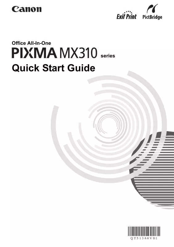 Mode d'emploi CANON PIXMA MX310