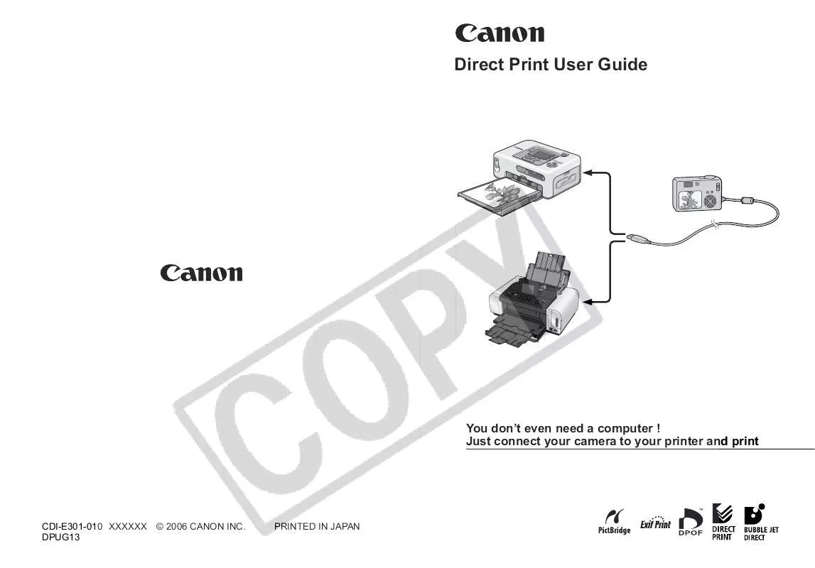 Mode d'emploi CANON POWERSHOT SD750