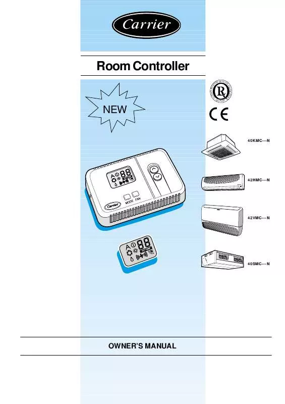 Mode d'emploi CARRIER ROOM CONTROLLER NHI-WALL FAMILY