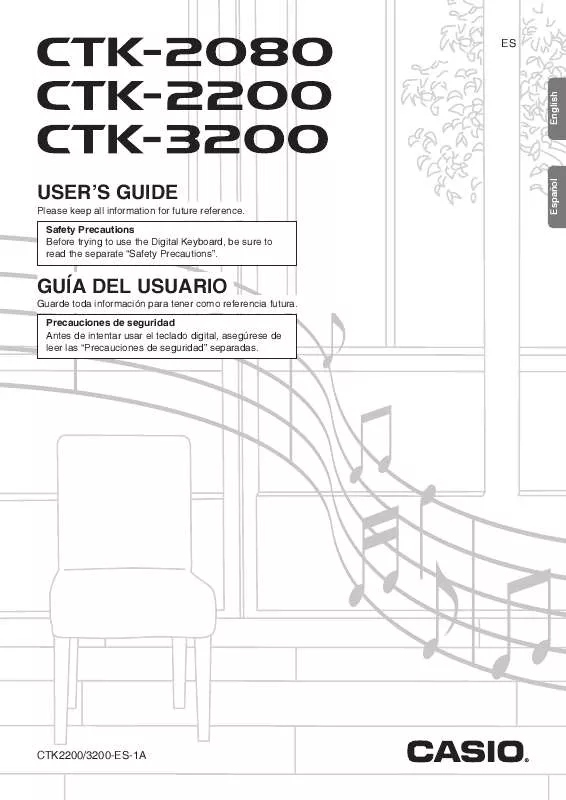 Mode d'emploi CASIO CTK-2200