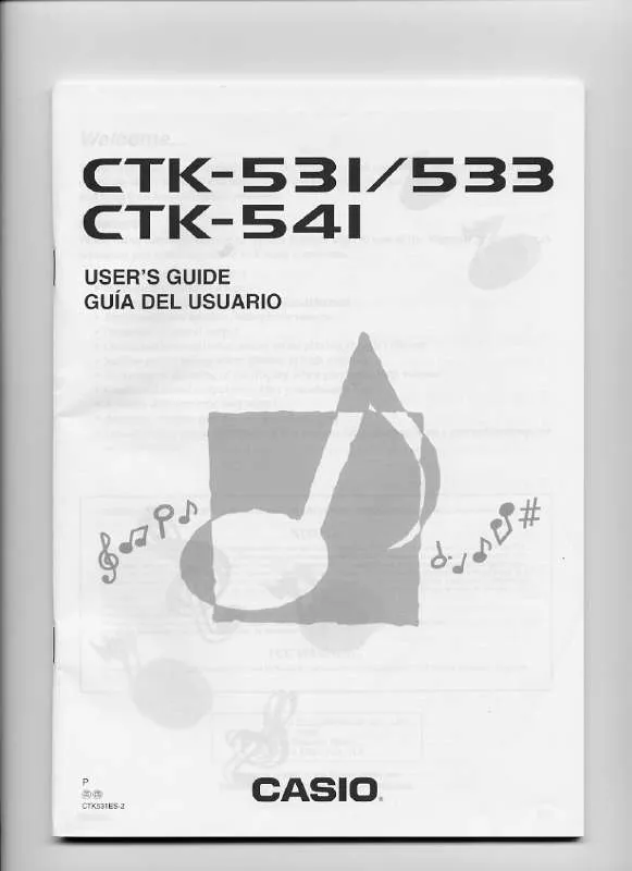 Mode d'emploi CASIO CTK-541