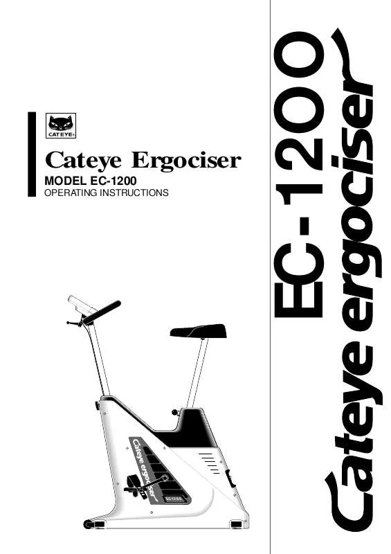 Mode d'emploi CAT EYE EC1200E
