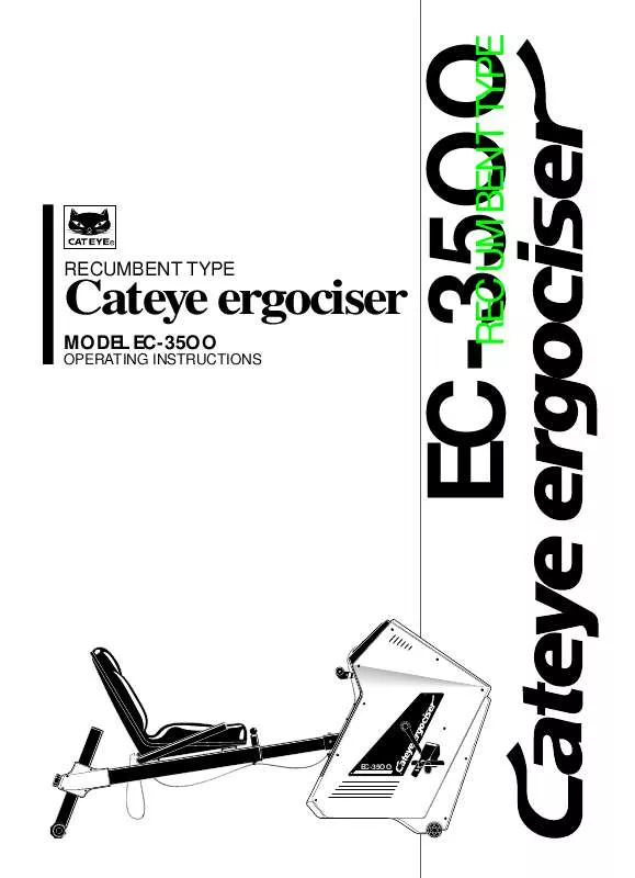 Mode d'emploi CAT EYE EC3500E