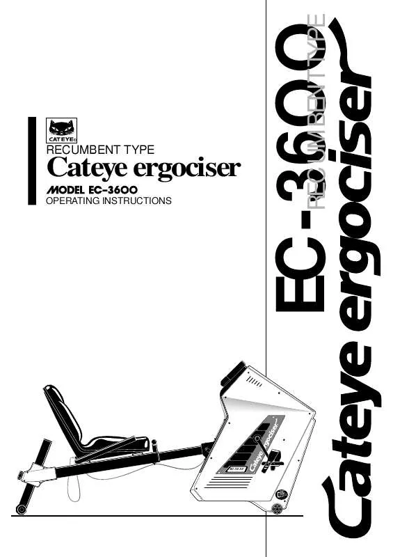 Mode d'emploi CAT EYE EC3600E