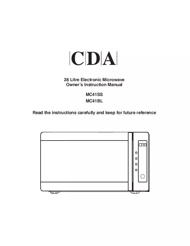 Mode d'emploi CDA MC41