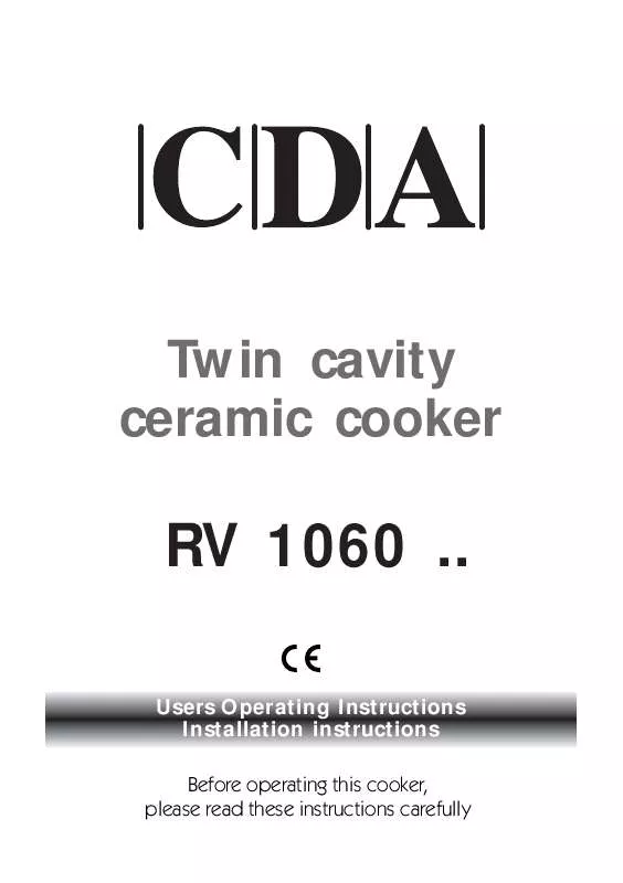 Mode d'emploi CDA RV1060