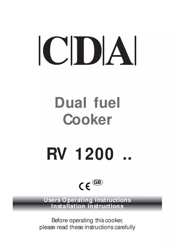 Mode d'emploi CDA RV1200