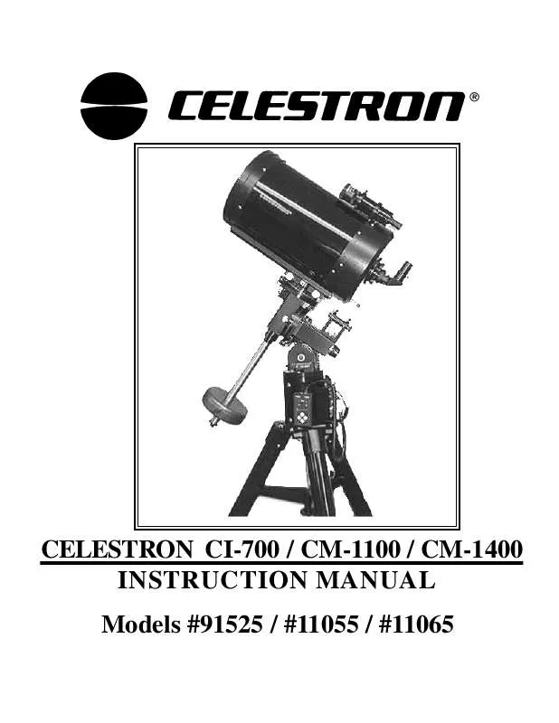 Mode d'emploi CELESTRON CM-1400