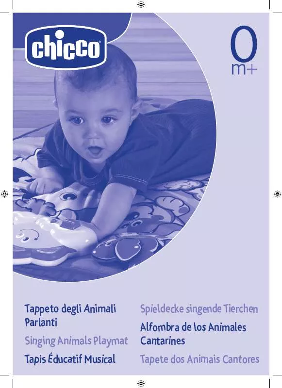 Mode d'emploi CHICCO SINGING ANIMALS PLAYMAT