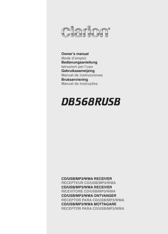 Mode d'emploi CLARION DB568RUSB