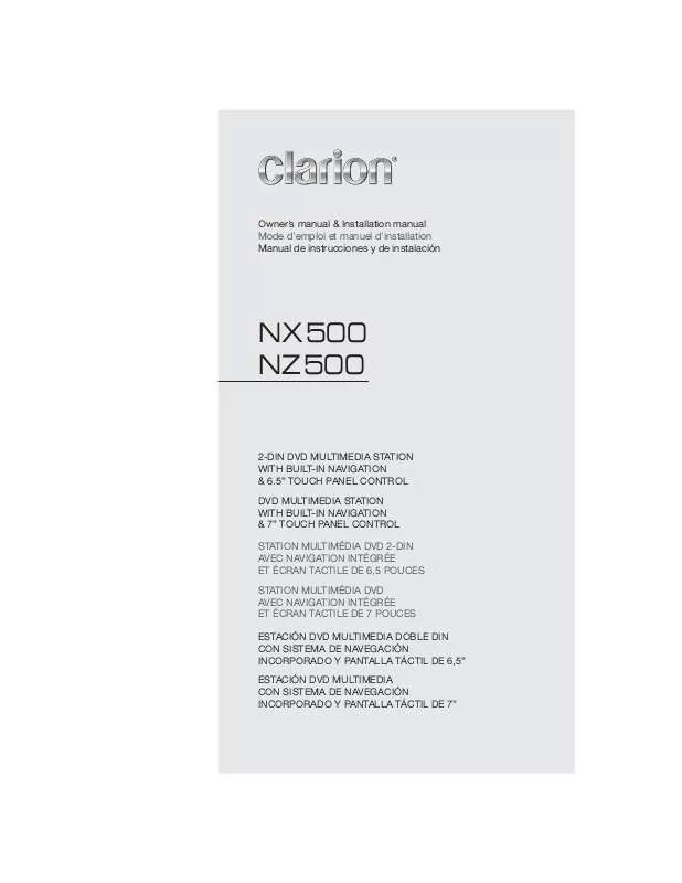 Mode d'emploi CLARION NX500