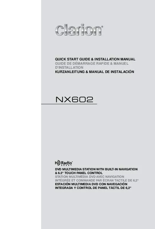 Mode d'emploi CLARION NX602