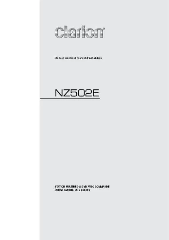 Mode d'emploi CLARION NZ502E