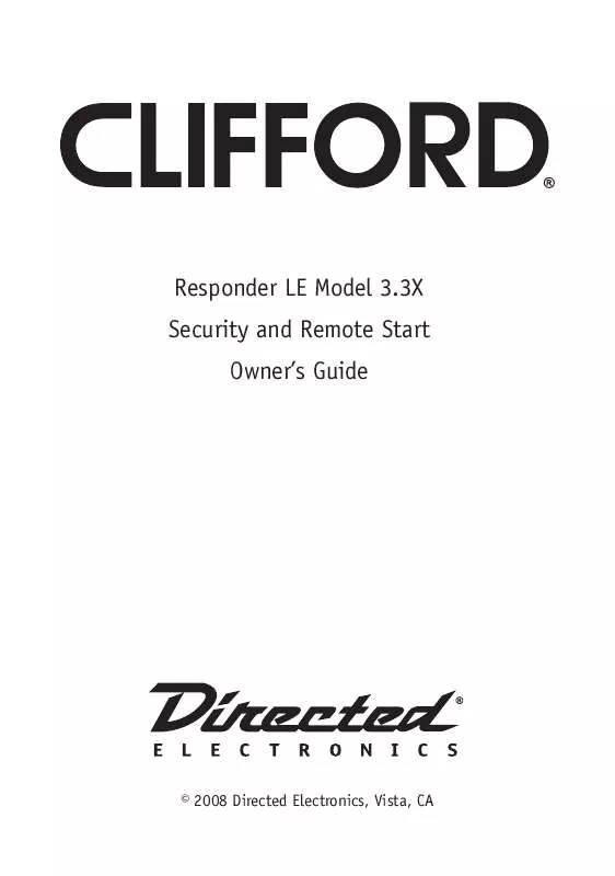 Mode d'emploi CLIFFORD 3.3X