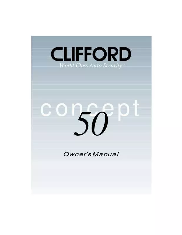 Mode d'emploi CLIFFORD 50