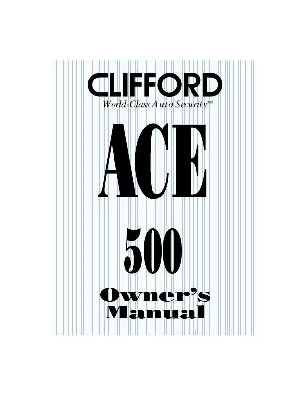 Mode d'emploi CLIFFORD 500