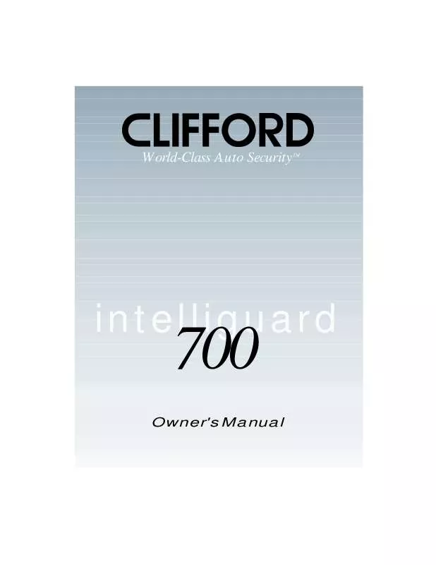 Mode d'emploi CLIFFORD 700