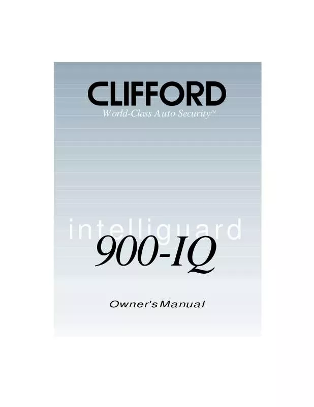 Mode d'emploi CLIFFORD 900IQ
