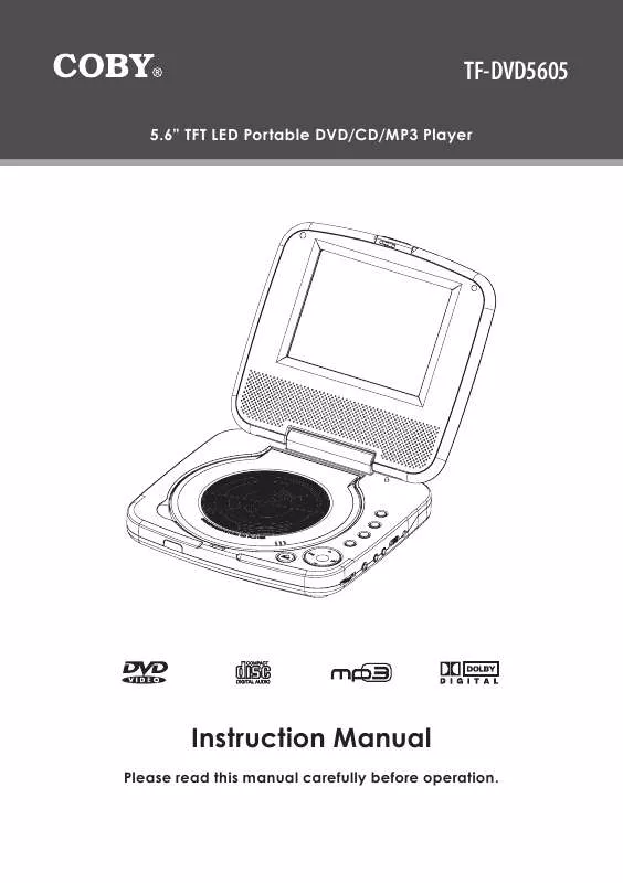 Mode d'emploi COBY TF-DVD560