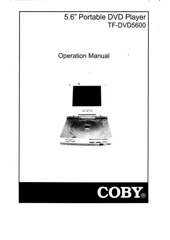Mode d'emploi COBY TF-DVD5600