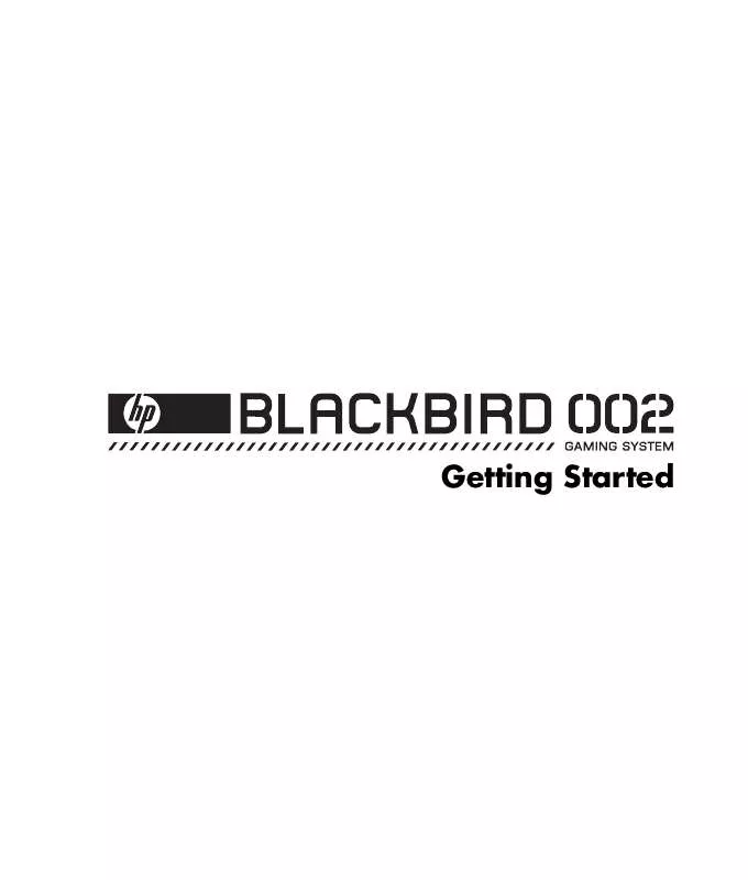 Mode d'emploi COMPAQ BLACKBIRD 002