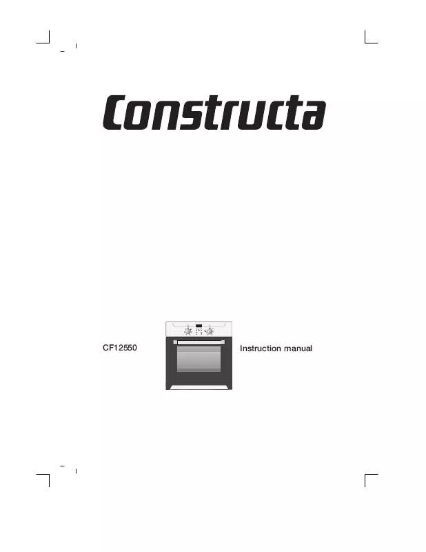 Mode d'emploi CONSTRUCTA CF12550