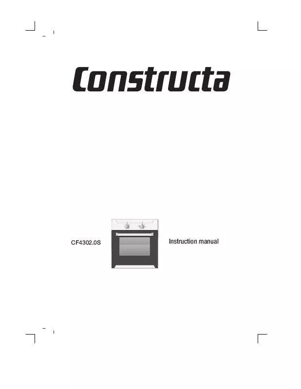Mode d'emploi CONSTRUCTA CF430250S