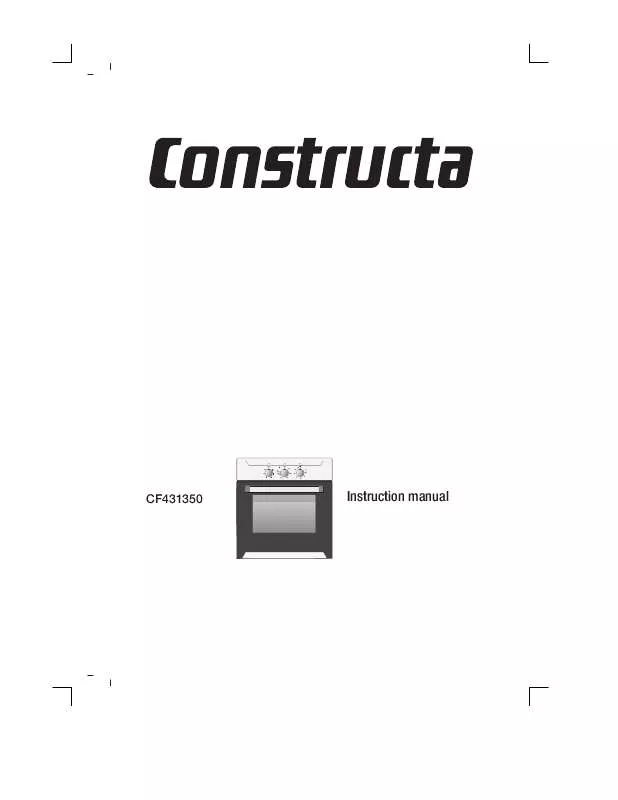 Mode d'emploi CONSTRUCTA CF431350