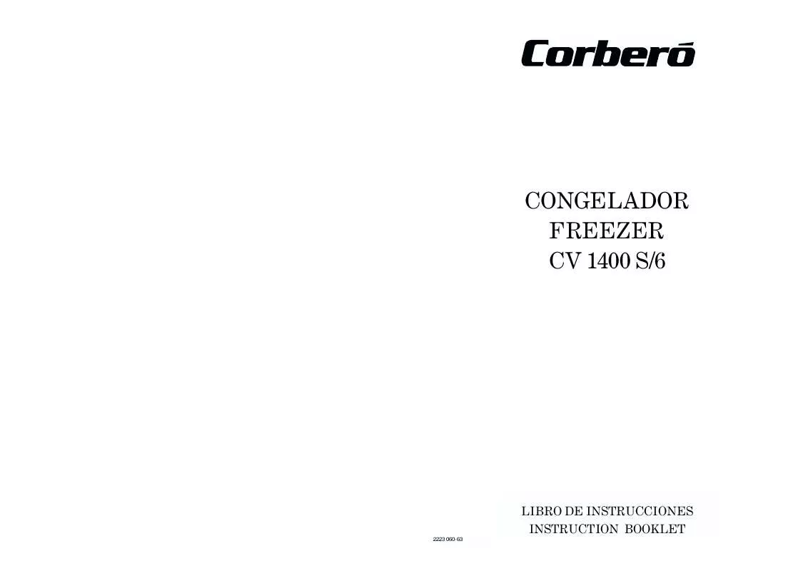 Mode d'emploi CORBERO CV1400S-6