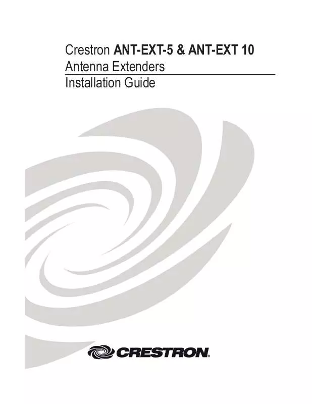 Mode d'emploi CRESTON ANT-EXT-5