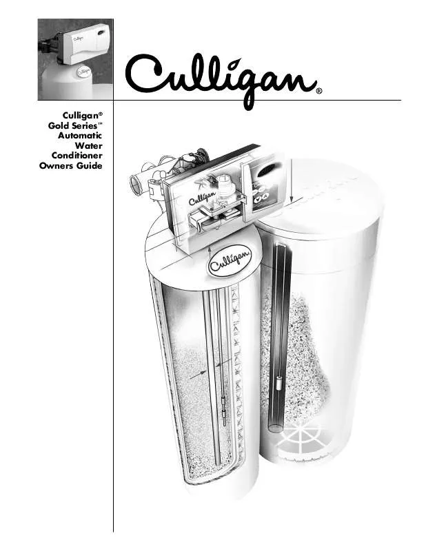 Mode d'emploi CULLIGAN GOLD AUTOMATIC WATER 10 MODEL