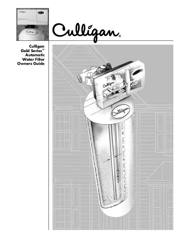 Mode d'emploi CULLIGAN GOLD AUTOMATIC WATER FILTERS