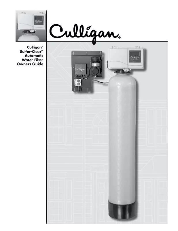 Mode d'emploi CULLIGAN SULFUR-CLEER AUTOMATIC WATER FILTER